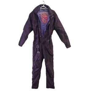 Vintage 90s Reusch Metallic Ski Suit One Piece Retro